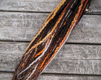 Harvest Festival Half Set of Wool Dreadlocks