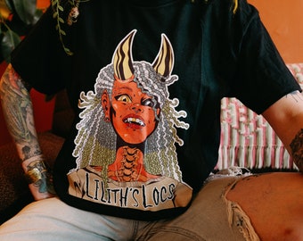 Lilith's Locs Demon Lady 1 Color Tee