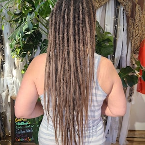 Extensões de cabelo humano castanho - Pacote com 10