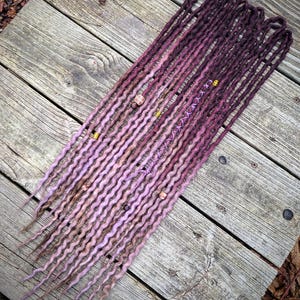Lavender Kisses Accent Set of Wool Dreadlocks