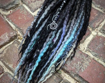 Moon Magick Full Set of Wool Dreadlocks