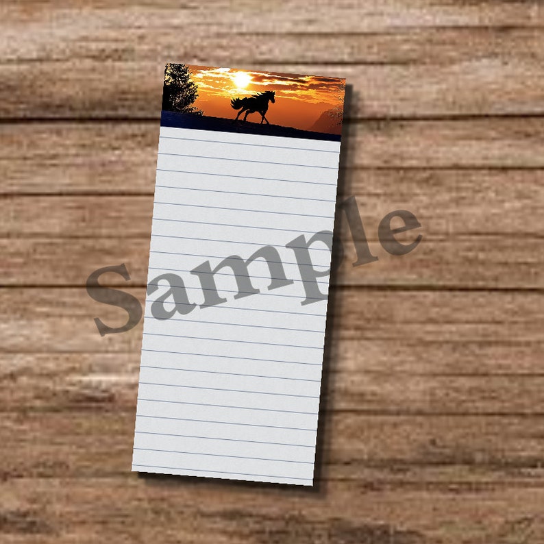 Printable Shopping List Equestrian Horse Running Approx.Size 4/'/'x 11/'/' Notepads-Shopping Note pads-Vintage-PDF,JPEG /& PNG Files,300 dpi.