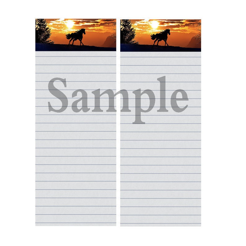 Printable Shopping List Equestrian Horse Running Approx.Size 4/'/'x 11/'/' Notepads-Shopping Note pads-Vintage-PDF,JPEG /& PNG Files,300 dpi.