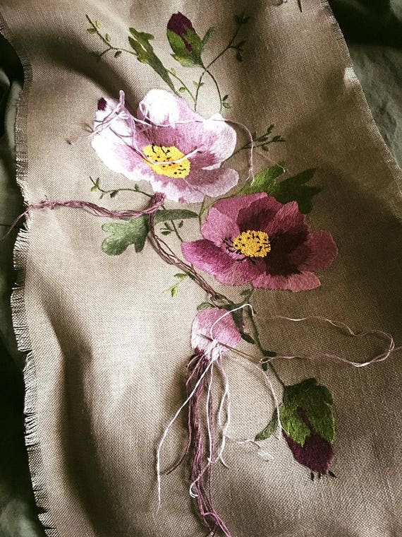 Un Fleur Pour Toi Schema Da Ricamo Schemi Schema Ricamo Modello Schema Ricamo Ad Ago Schema Punto Pittura