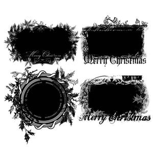 Christmaa Photoshop Clipping Masks, Photographer Tools, Digital Photo Masks, Photo Clipping Masks, Scrapbooking tools, Photo Books mask