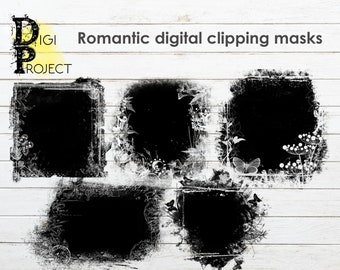 Photoshop Clipping Masks, Photographer Tools, Digital Photo Masks, Photo Clipping Masks, Scrapbooking tools, Photo Books mask
