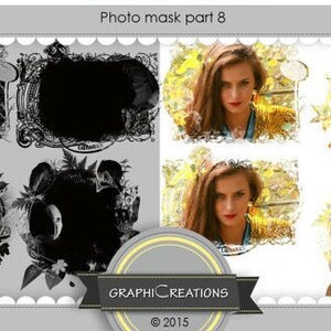 Photoshop Clipping Masken, Fotograf Werkzeuge, digitale Fotomasken, Foto Clipping Masken, Scrapbooking-Tools, Fotobücher Masken