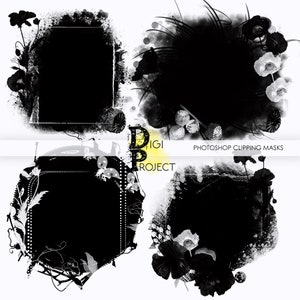 Photoshop Clipping Masks, Photographer Tools, Digital Photo Masks, Photo Clipping Masks, Scrapbooking tools, Photo Books mask