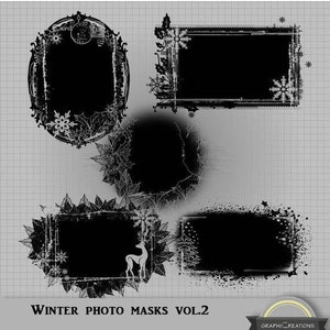 Photoshop Clipping Masks, Photographer Tools, Digital Photo Masks, Photo Clipping Masks, Scrapbooking tools, Photo Books masks