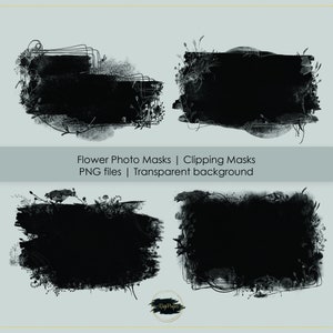 Watercolor clipping masks, photoshop clipping masks, digital masks, photographer tools, PNG photo masks, watercolor masks