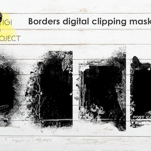Photoshop Clipping Masks, Photographer Tools, Digital Photo Masks, Photo Clipping Masks, Scrapbooking tools, Photo Books masks