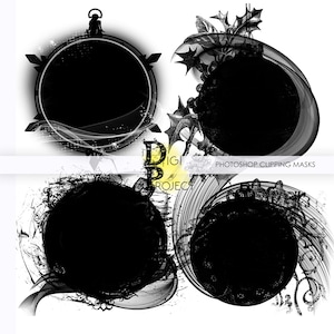 Photoshop Clipping Masks, Photographer Tools, Digital Photo Masks, Photo Clipping Masks, Scrapbooking tools, Photo Books mask