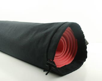 Black Cotton Duck Yoga Pilates Mat Bag