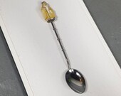 Vintage Toshikane Spoon Gods Of Fortune JUROJIN God of Longevity Tokyo 50s