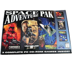 VTG Space Adventure Pak PC Games Wing Commander III 3 Shockwave Assault Crusader Pc cd rom Condition: complete 3 games and