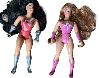 vtg 80s she-ra Princess of Power action figure lot Catra and Angella