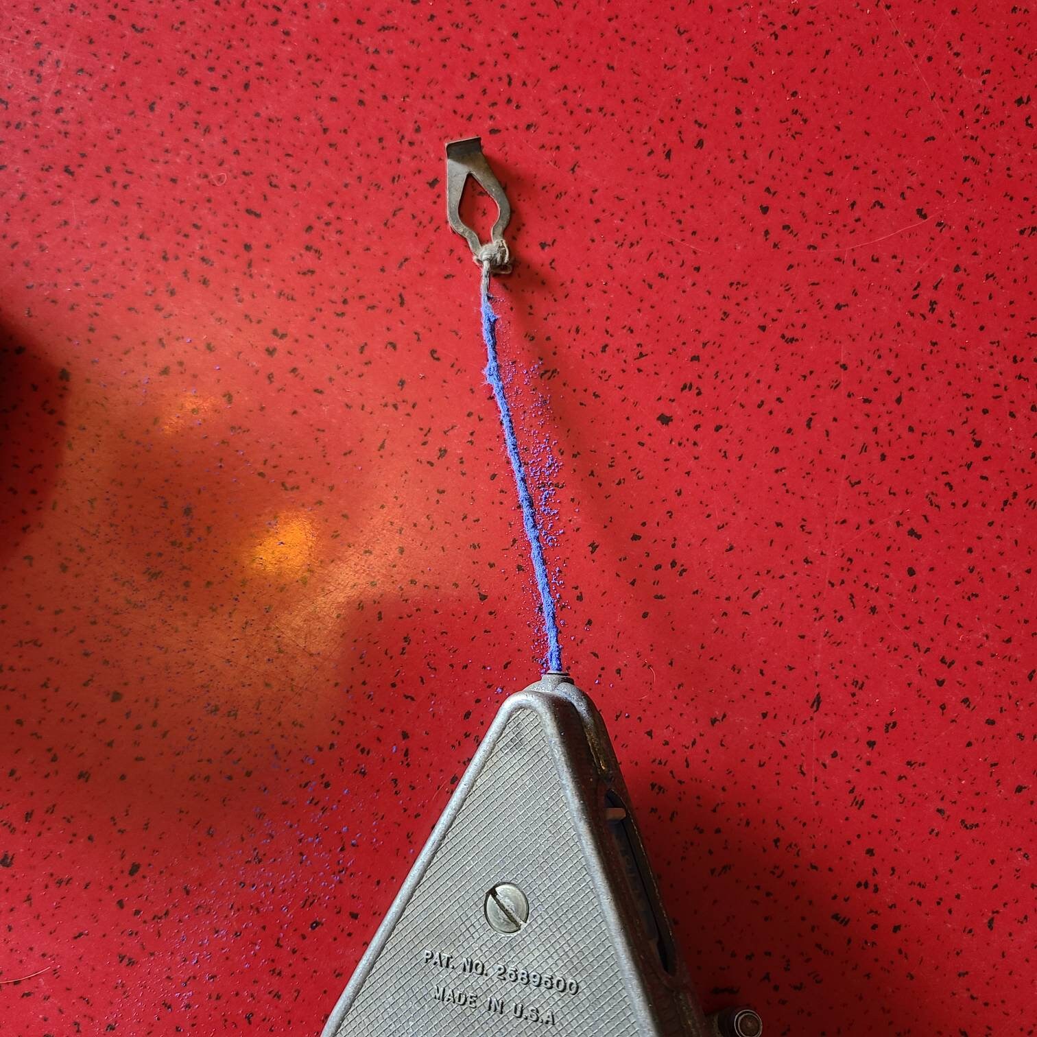 strait line chalk line reel plumb bob