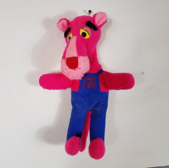 pink panther stuffed animal 1980