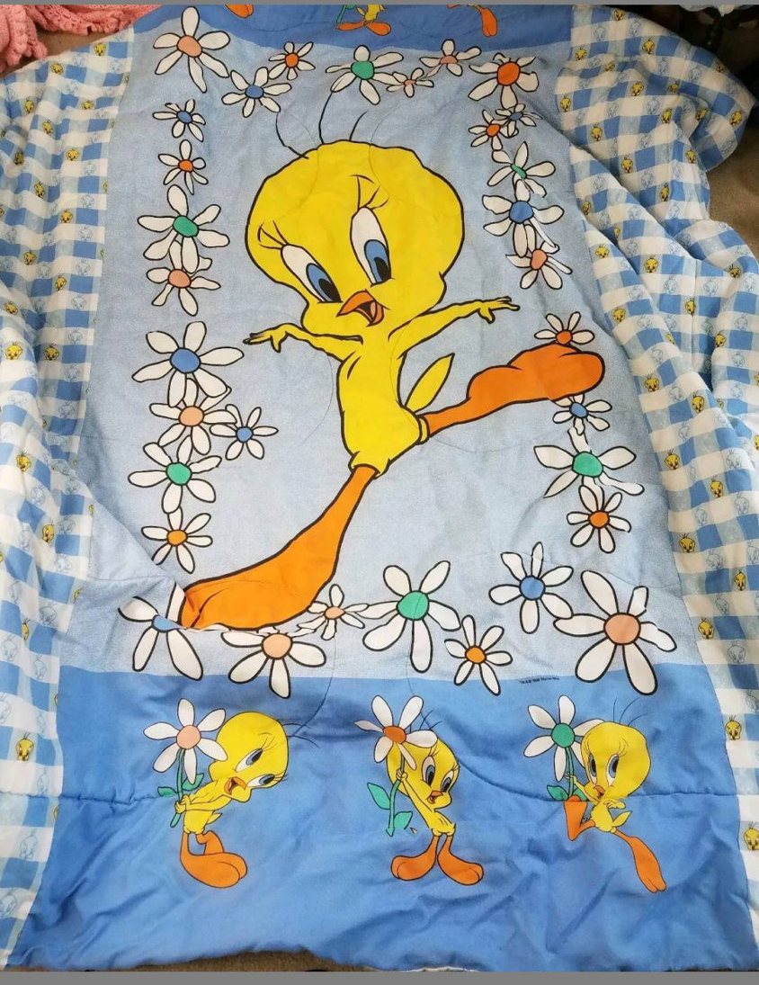 Vintage Tweety Bird Bedding Set / Full Size Vintage Comforter