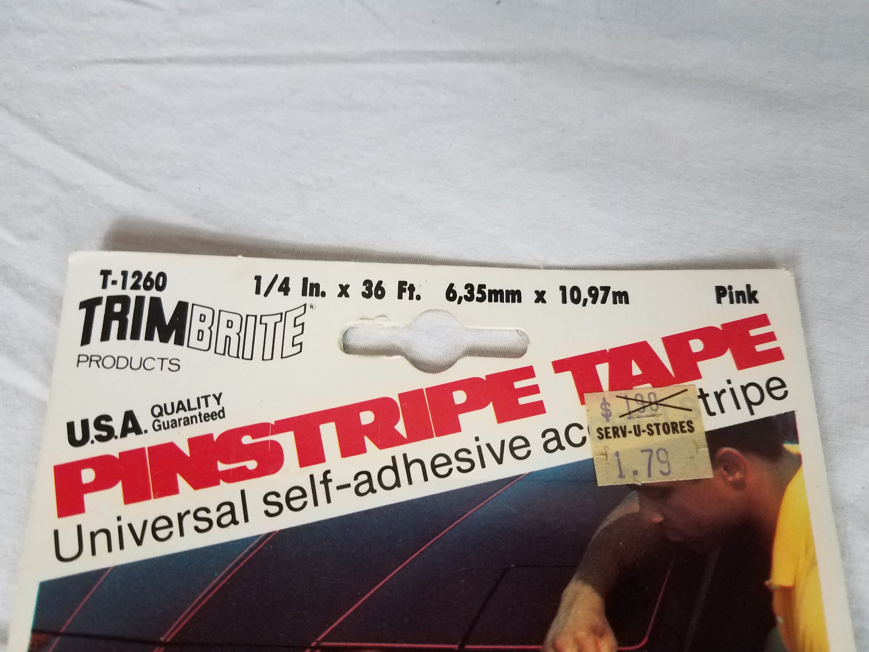 Nos PINK Pinstripe Tape TrimBrite Vintage 1/4 Inch x 36' Etsy