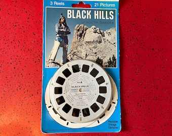 Vintage NoS Viewmaster 3-D Tour Black Hills South Dakota 3 Reels 1970s.  Condition: new in original packaging  See photos for details pleas