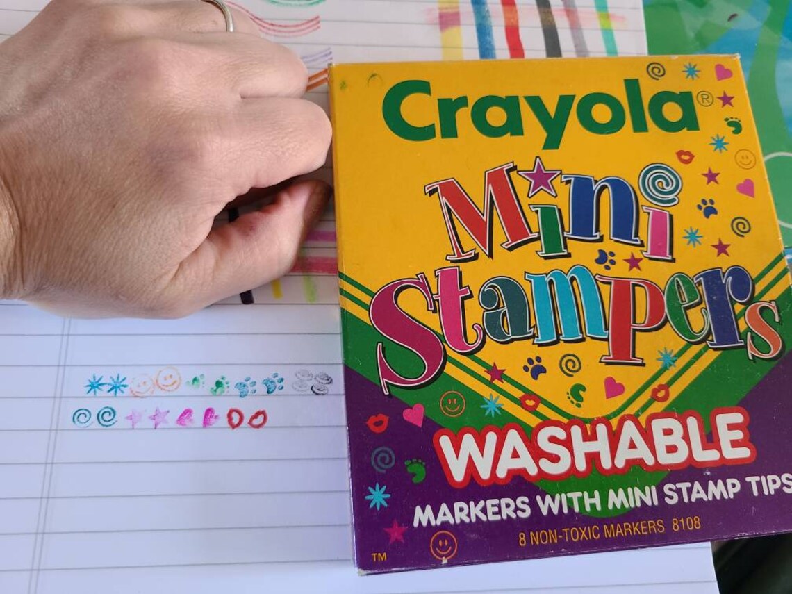 Vintage Crayola Markers Changeables Overwriters Stampers | Etsy