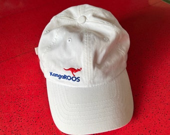 vintage KangaRoos white adjustable cap hat Kangol baseball