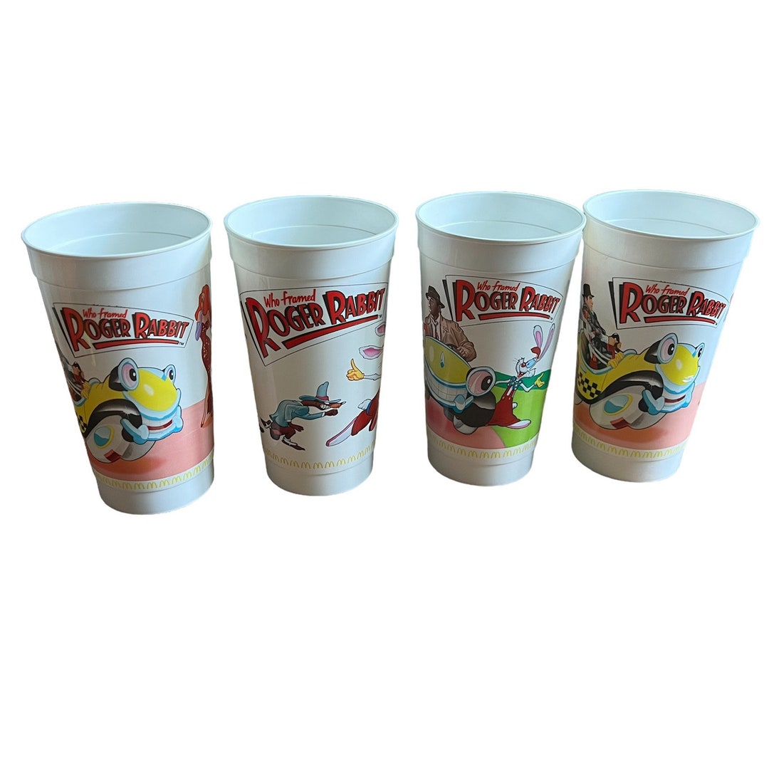 Vintage 1988 Mcdonalds Who Framed Roger Rabbit Complete Set of 3 1