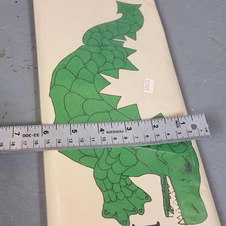 Vintage Soft Sculpture Puppet Kit Dragon Dinosaur new old stock unopened