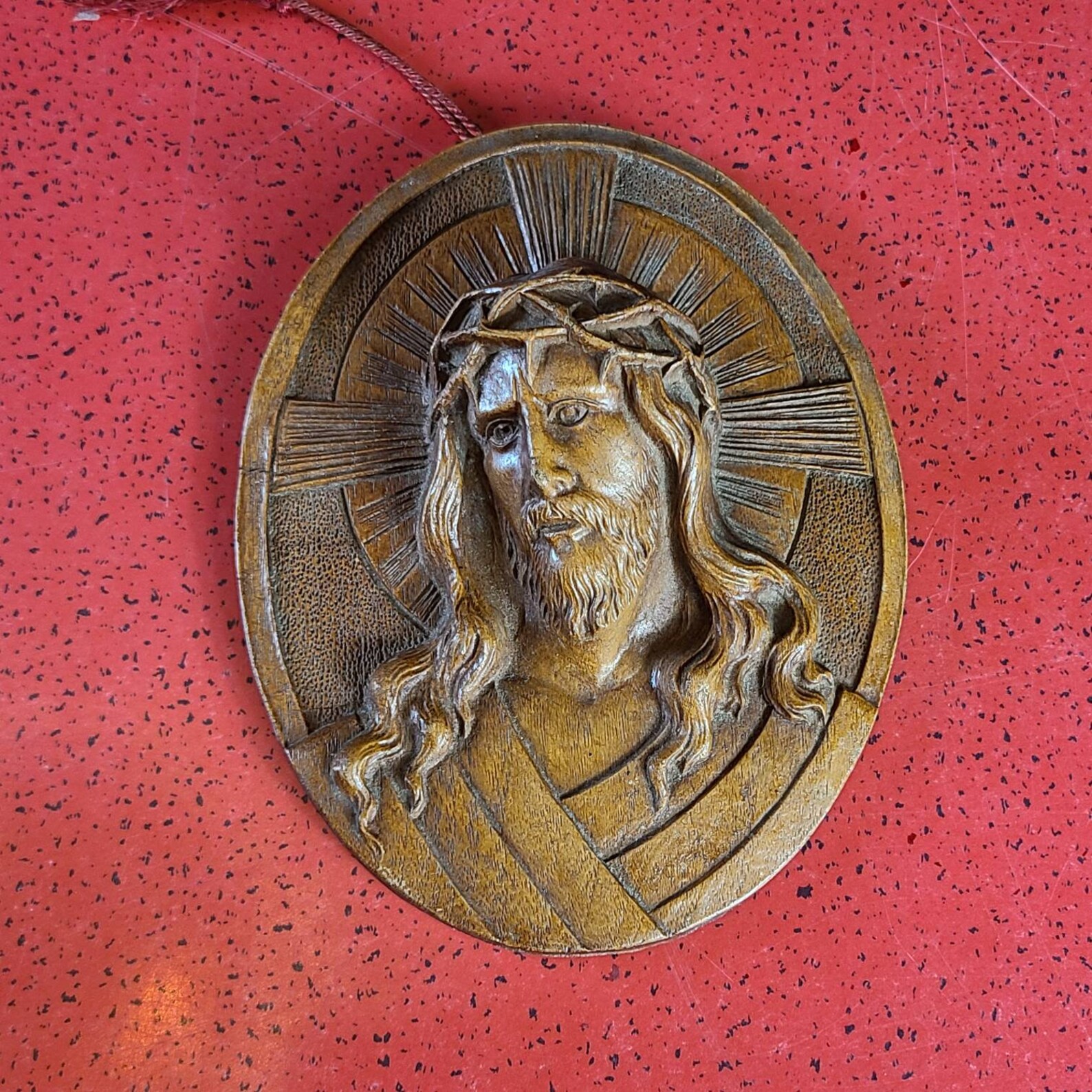 Vintage Religious Wall Hanging Plaque Christ Head 3D Burwood Etsy
