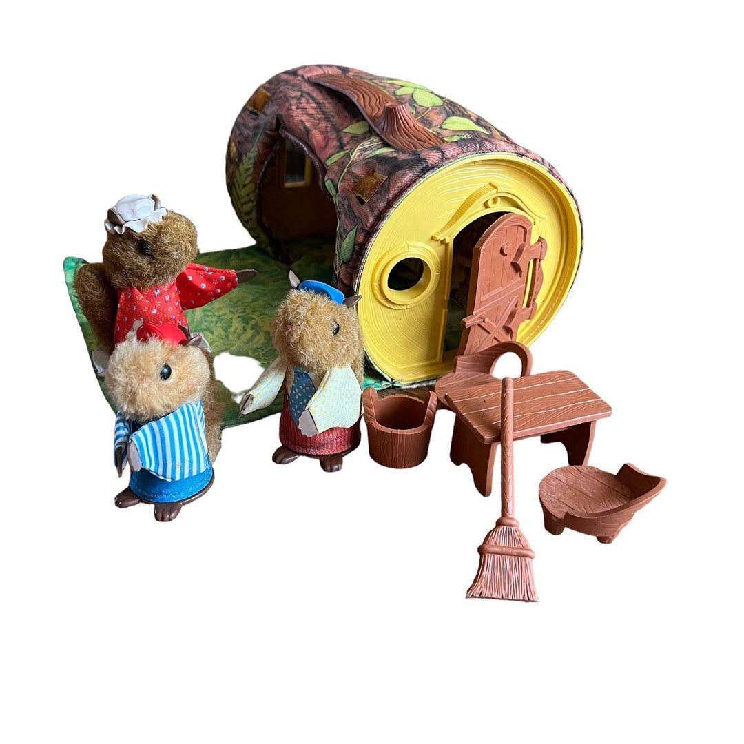 Fisher Price Woodsey Squirrel Family Log Wood Tree House Etsy