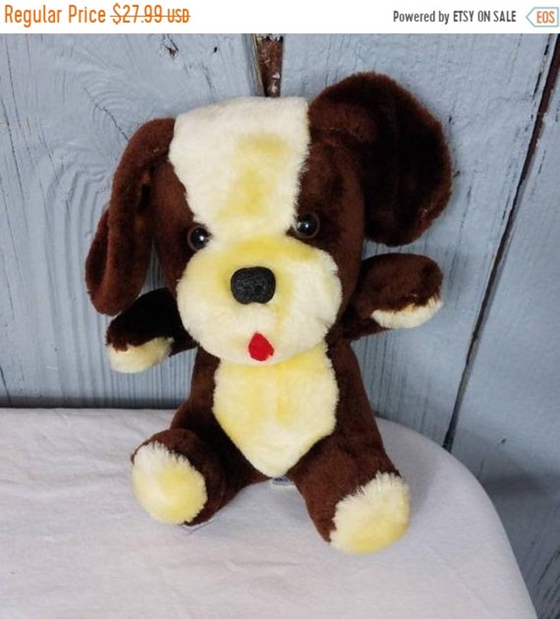 brown puppy stuffed animal