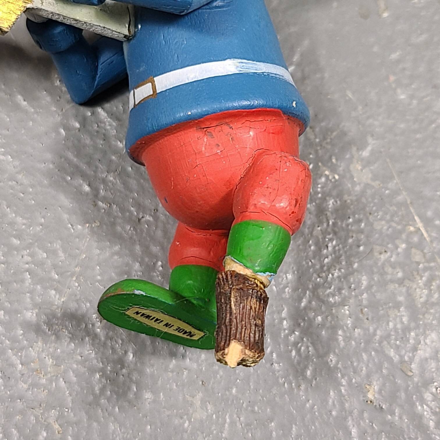 Vtg Wood Figures Christmas Ornament lumberjack gnomes Santa | Etsy