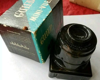 vintage guild mini-vuer / lucite slideviewer / slide viewer / vintage photo equipment / vintage lucite / vintage slides / photography