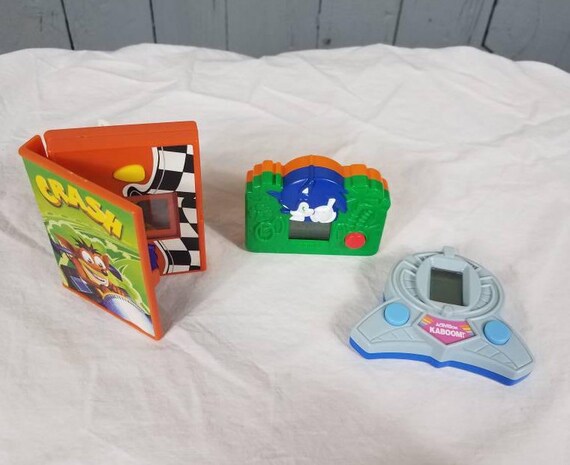 Sega Sonic McDonalds Handheld Games Crash Bandicoot Activision Etsy