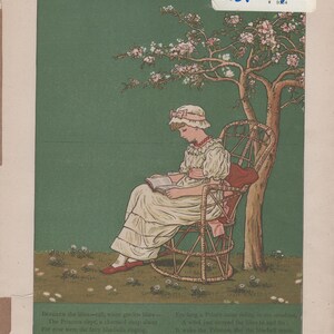 Lovely print of a Child Reading
