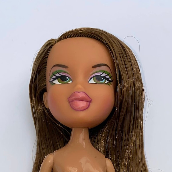 Bratz Doll Brunette, Repaint Ready, Ooak, change, restyled, destyled, reroot, customization, upcycled, made under, girl, make over 2001