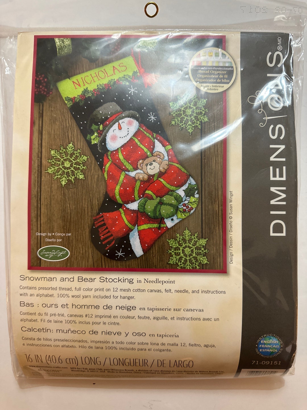 Dimensions Needlepoint Christmas Stocking Kit Complete 2013 Etsy