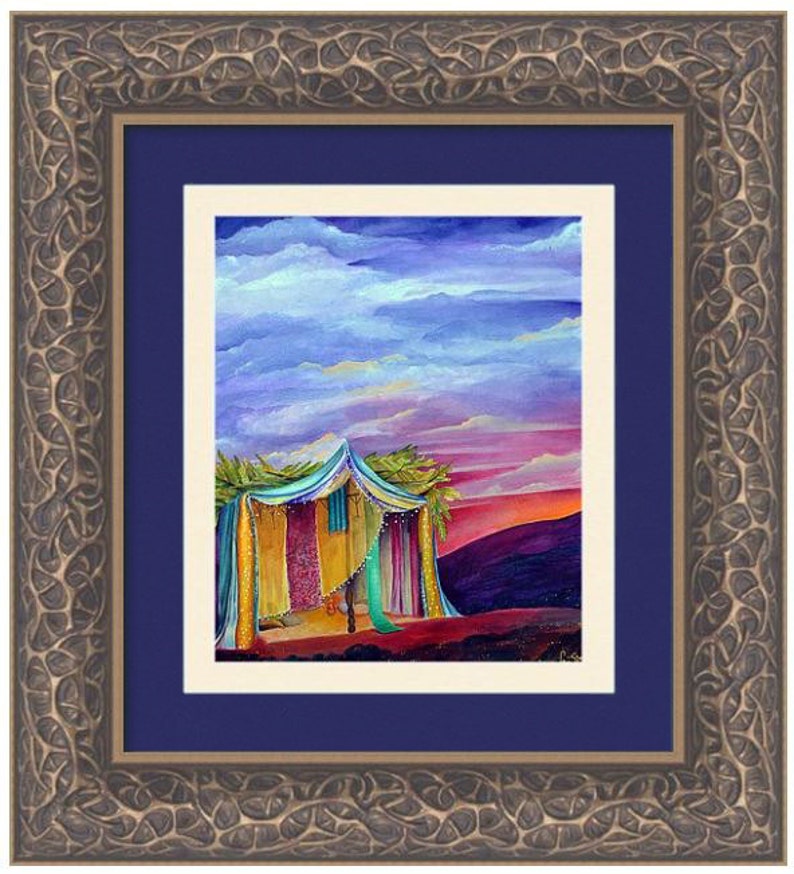 Judaica Art 'sukkah' PRINT Jewish Wall Art Canvas Wall Etsy