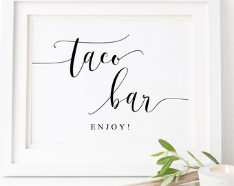 Taco Bar Wedding Sign.Taco Bar Sign.Wedding Food Sign.Wedding Signs.Taco Bar Sign Printable.Wedding Table Sign.Wedding Printables.Signs.