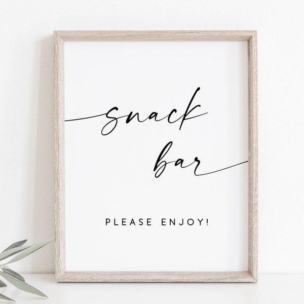 Snack Bar Sign-Late Night Snack Wedding Sign-Food Table Signs-Wedding Signs-Wedding Food Signs-Wedding Reception-Wedding Party Sign-Signs.