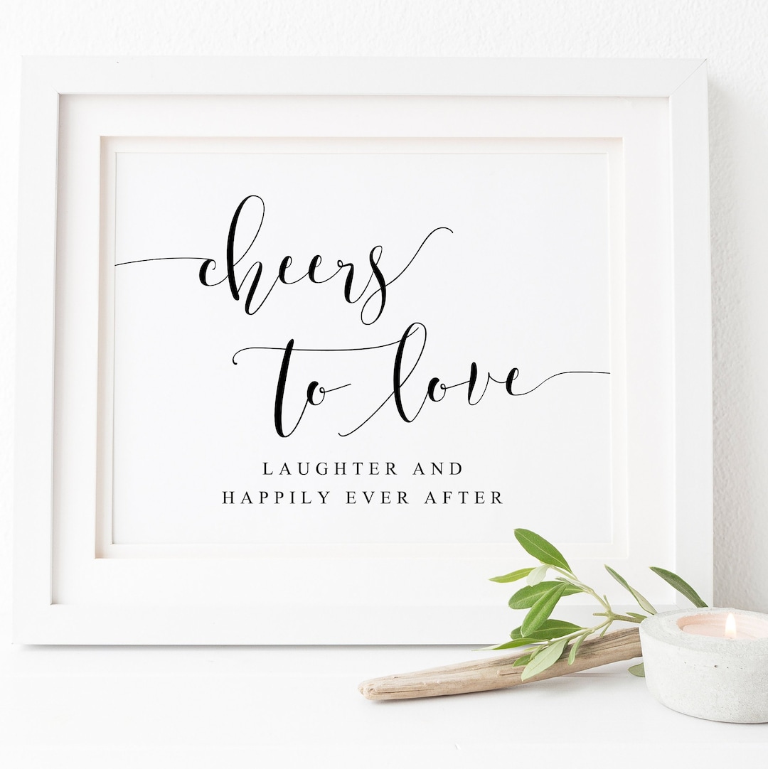 Cheers Sign-wedding Cheers Sign-cheer Printable-open Bar Sign-bar