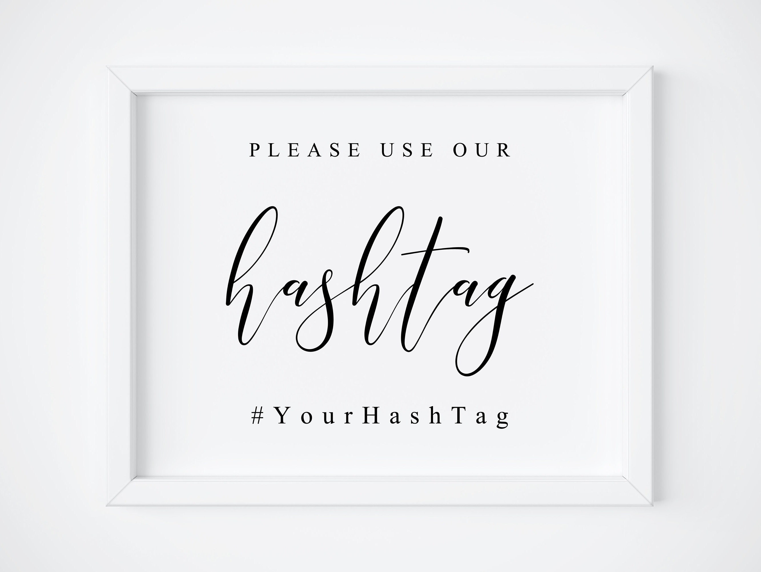 Please Use Our Hashtag-Wedding Hashtag Printable-Wedding | Etsy