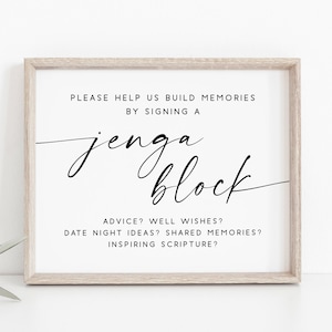 Jenga Guestbook Sign.Jenga Block Sign.Building Memories Please Sign A Jenga Block.Jenga Piece Sign.Wedding Guestbook Sign.Jenga Wedding Sign