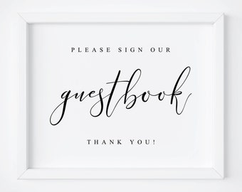 Please Sign Our GuestBook-Wedding Guest Book Sign-Wedding Printables-Wedding Sign-Wedding Signs-Wedding Sing Printable-Wedding Table Signs