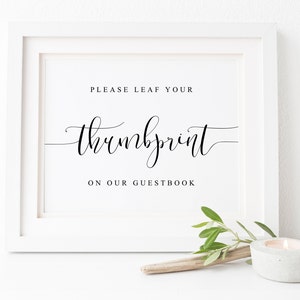 Bitte hinterlassen Sie Ihren Daumenabdruck Zeichen-Daumenabdruck Gästebuch Zeichen-Hochzeit Gästebuch Zeichen-Hochzeit Baum Zeichen-Hochzeit Printables-Hochzeit Zeichen.