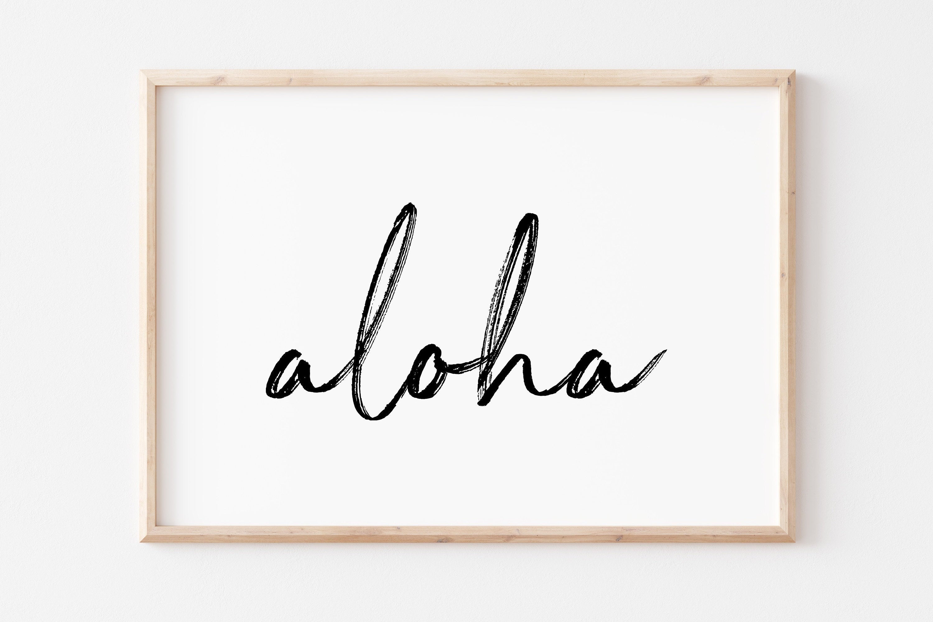 Aloha Printable Art. Aloha Wall Art. Aloha Art Print. Beach | Etsy