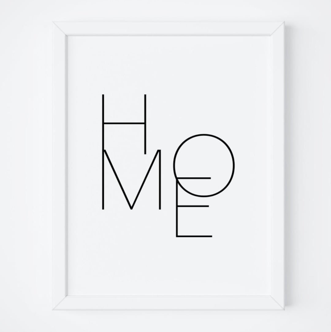 Home Printable Art. Home Print. Home Wall Art. Home Poster.
