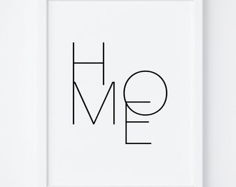 Home Printable Art. Home Print. Home Wall Art. Home Poster. Welcome Home Print. Printable Wall Art. Printable Quote. Entryway Sign. Wall Art