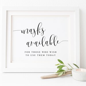 Masks Available Sign-Wedding Mask Sign-Social Distancing Sign-Wedding Social Distancing Sign-Wedding Sings-Wedding Printables-Reception Sign